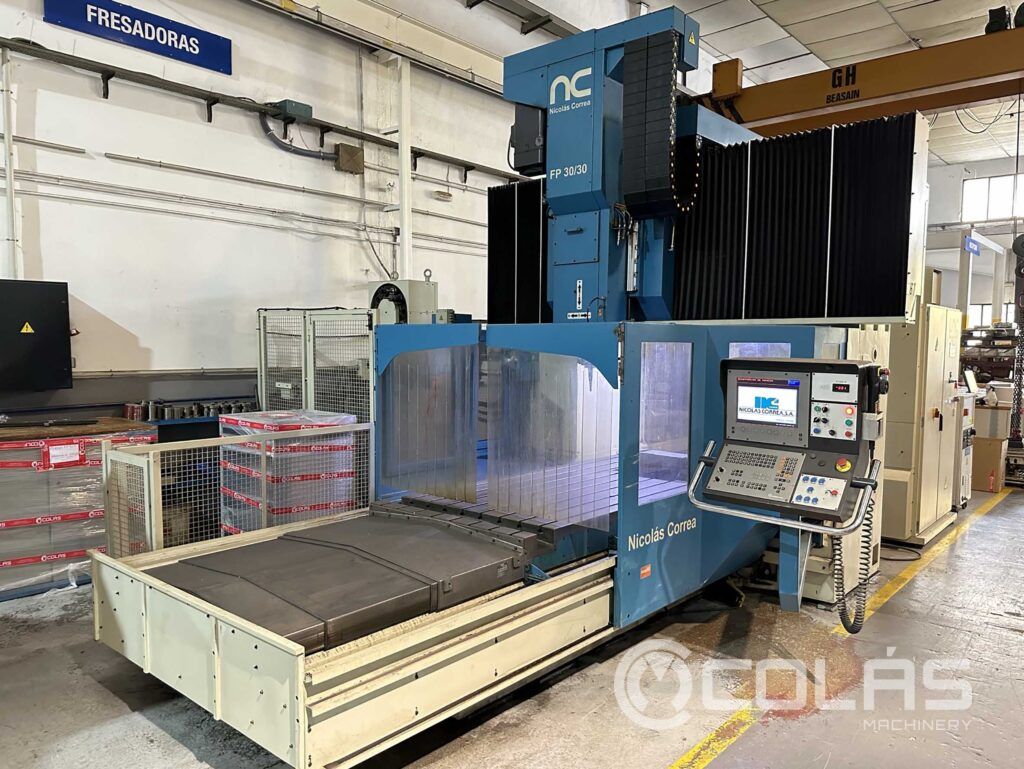 Used Correa bridge type milling machines in liquidation